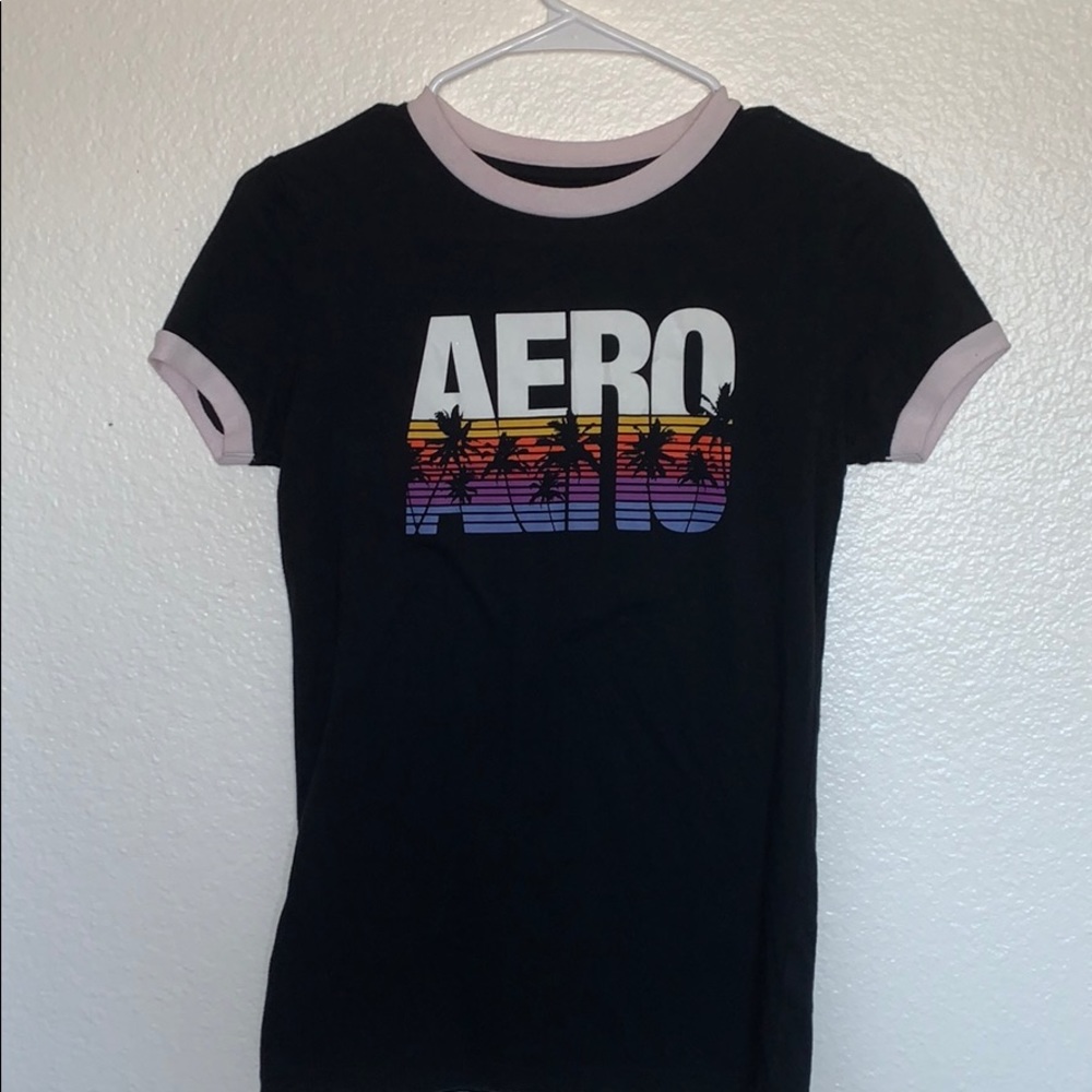 Black Aeropostale Short Sleeve Top
